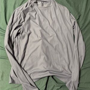Women's Gray Long Sleeve Shirt